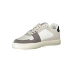 Weiße Herren-Sneaker aus Polyester