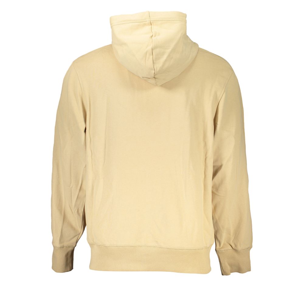 Beiger Baumwollpullover für Herren