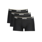 Schwarze Herren-Boxershorts aus Baumwolle