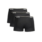 Schwarze Herren-Boxershorts aus Baumwolle