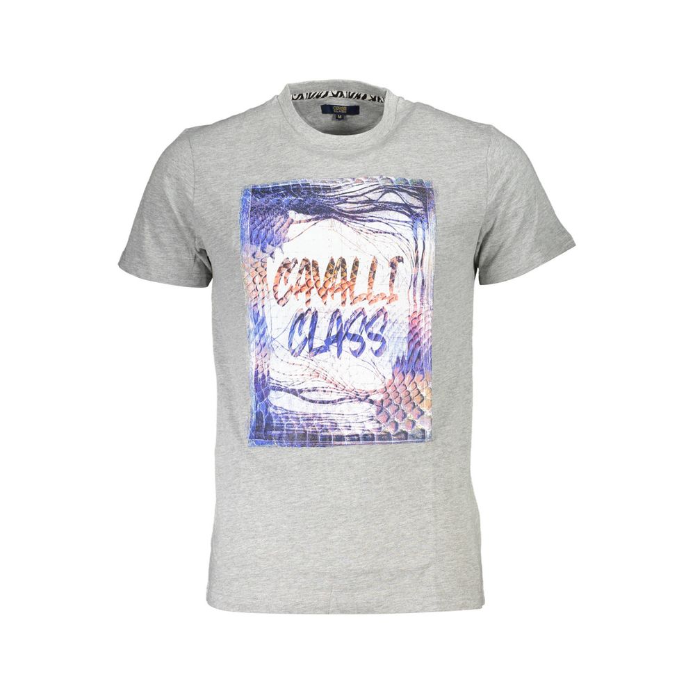 Grigio Baumwoll-T-Shirt für Herren