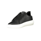 Schwarzer Leder Herren Sneaker