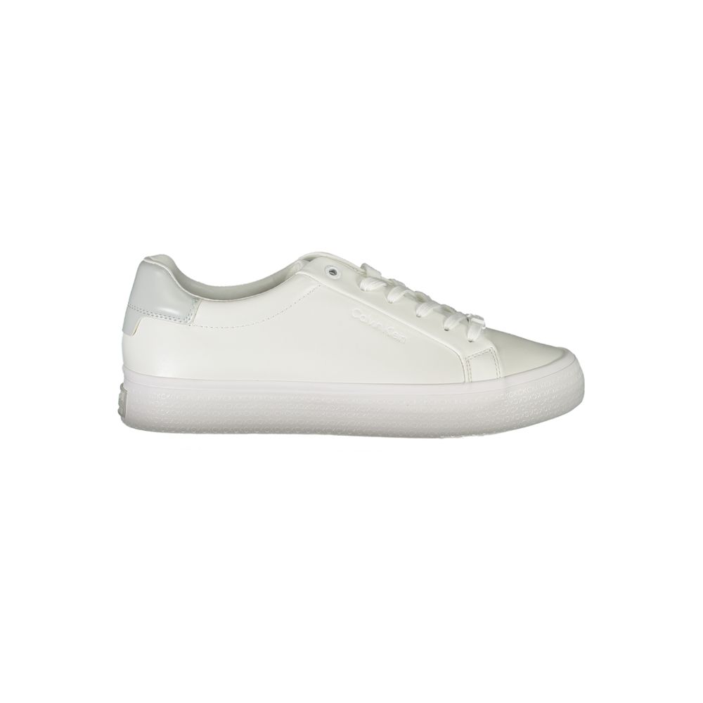 Sneaker aus weißem Polyester