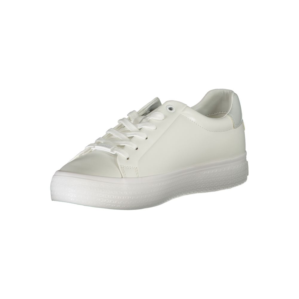 Sneaker aus weißem Polyester