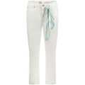 Weiße Skinny-Jeans aus Baumwolle für Frauen