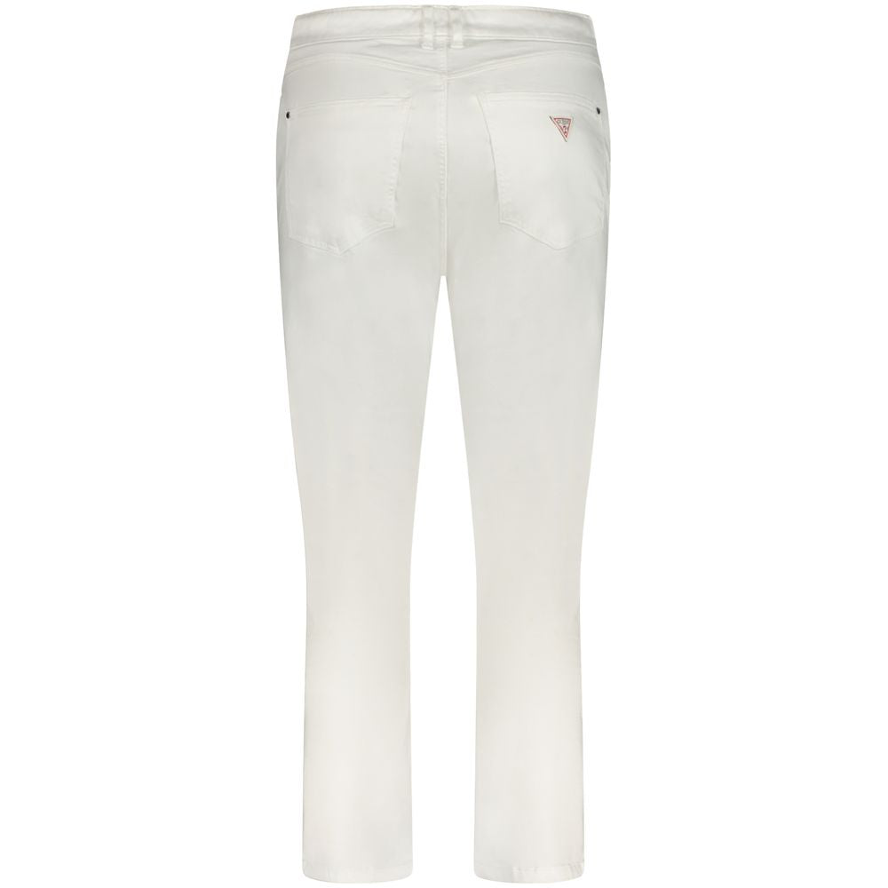 Weiße Skinny-Jeans aus Baumwolle für Frauen