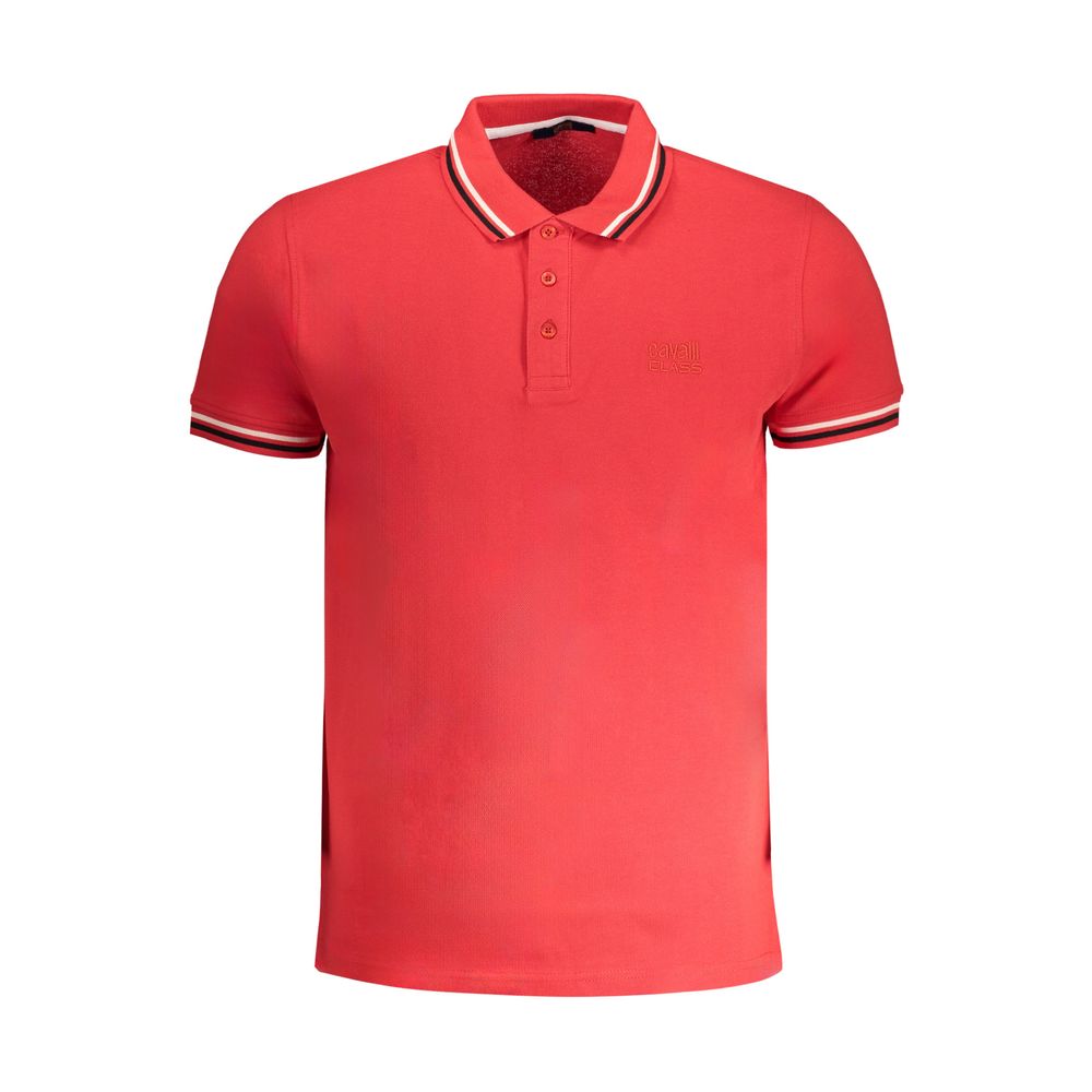Rotes Herren-Poloshirt aus Baumwolle