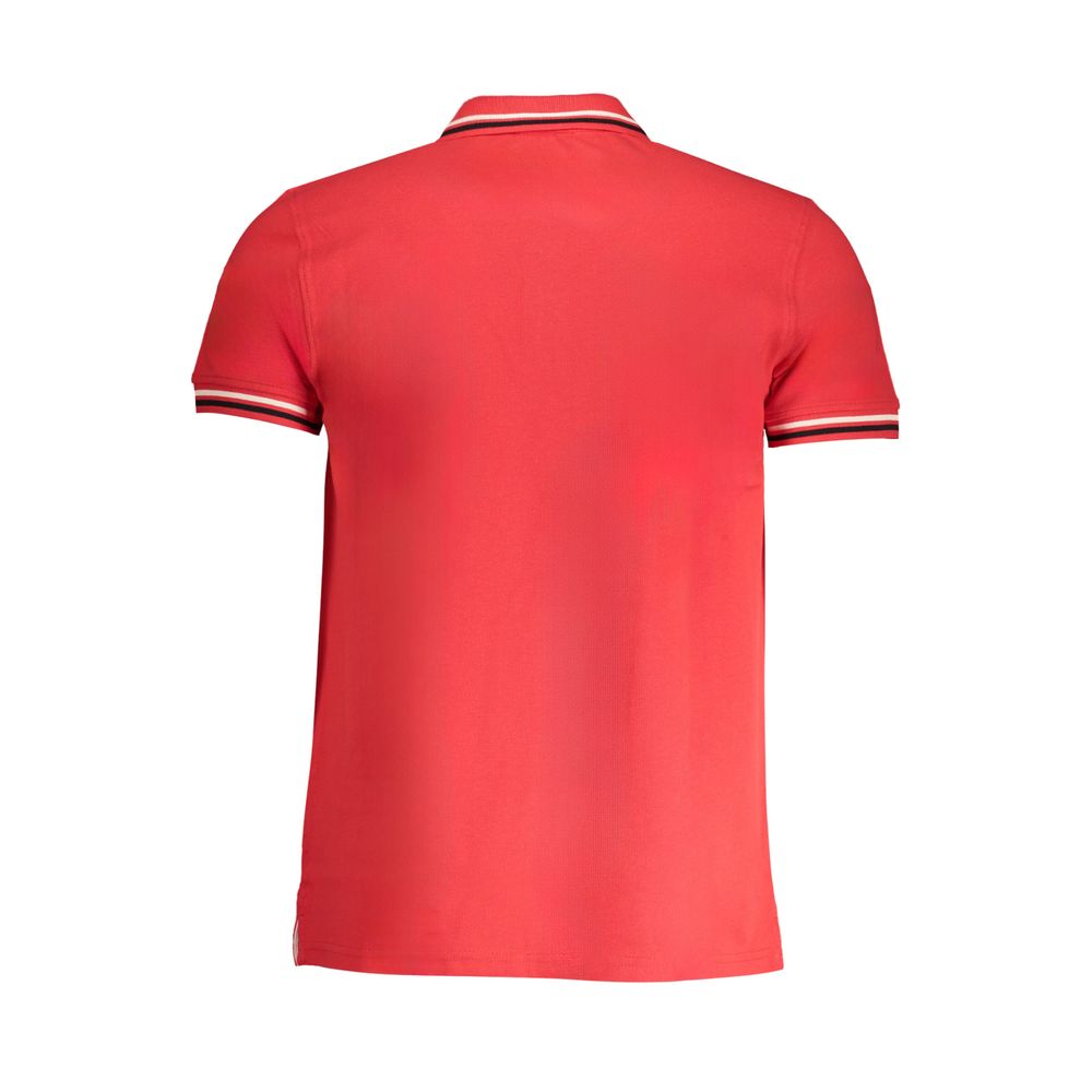 Rotes Herren-Poloshirt aus Baumwolle