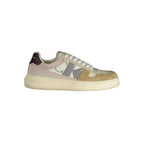 Beige Polyurethan-Sneaker für Herren