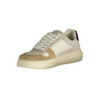 Beige Polyurethan-Sneaker für Herren