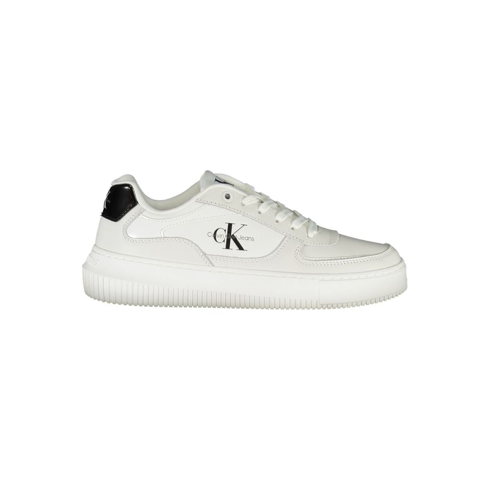 Weiße Leder-Sneaker für Damen