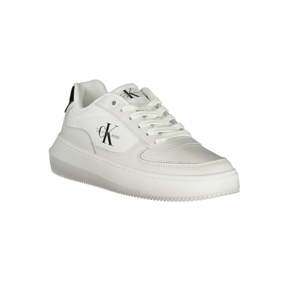 Weiße Leder-Sneaker für Damen