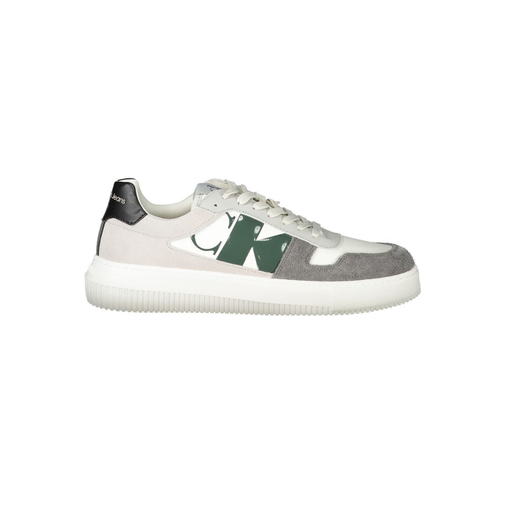 Weißer Polyester-Sneaker