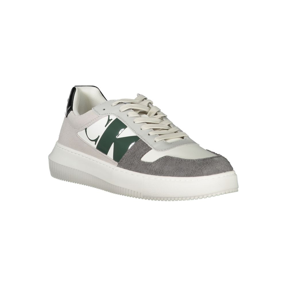 Weißer Polyester-Sneaker