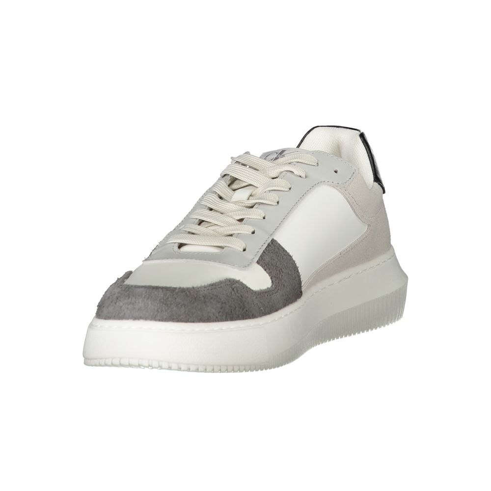 Weißer Polyester-Sneaker