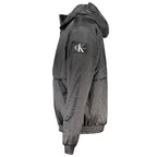 Schwarze Herrenjacke aus Polyester