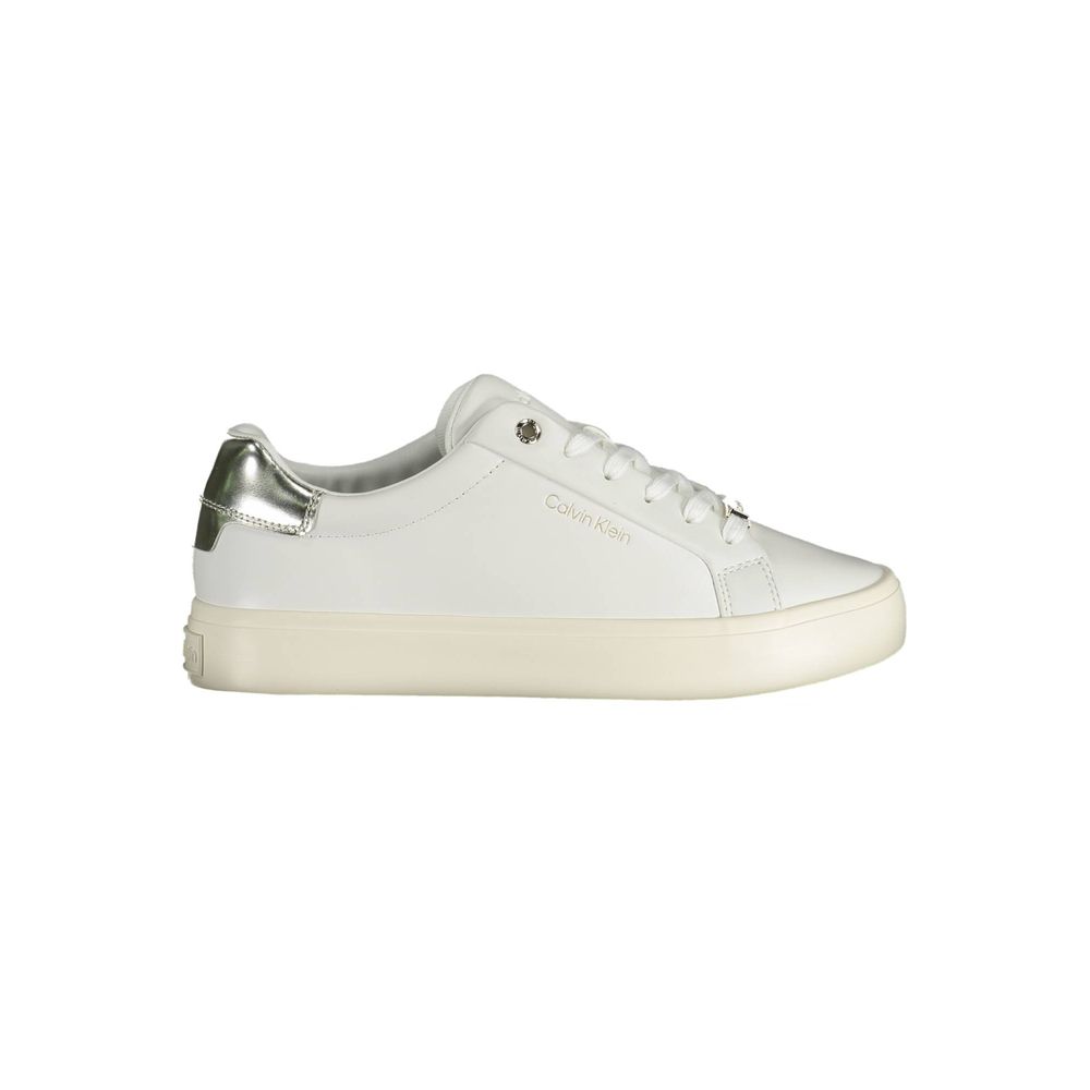 Sneaker aus weißem Polyester