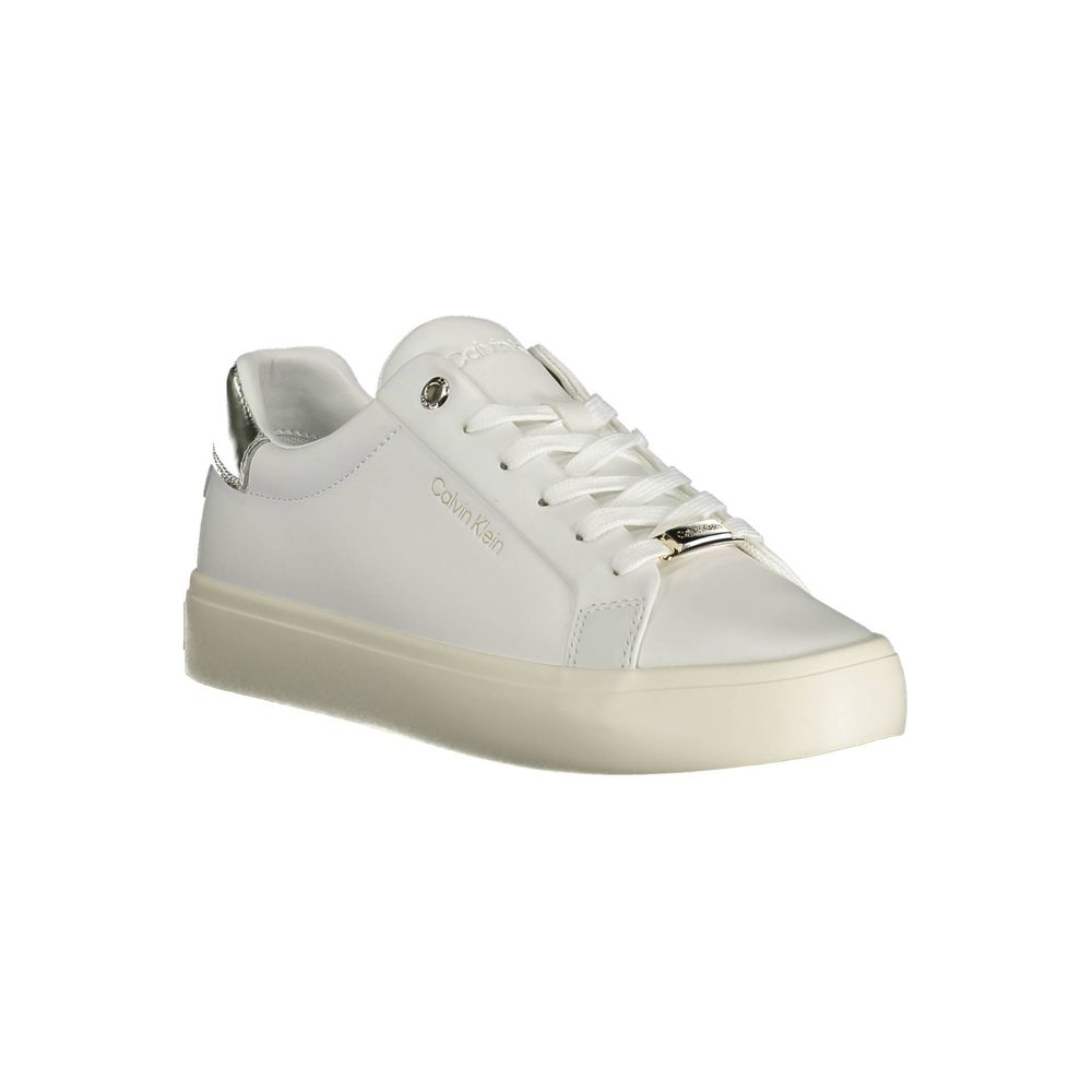 Sneaker aus weißem Polyester
