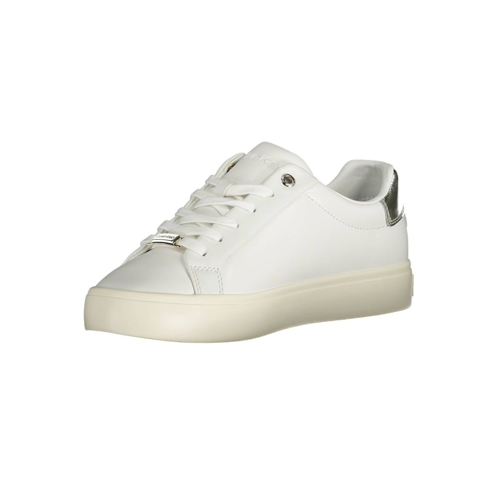 Sneaker aus weißem Polyester