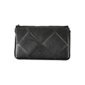 Schwarze Polyester Handtasche