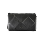 Schwarze Polyester Handtasche