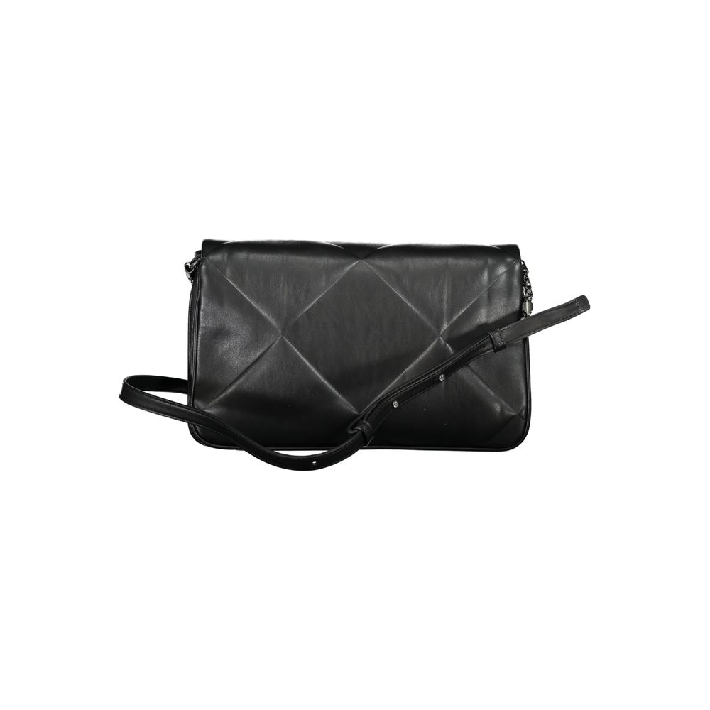 Schwarze Polyester Handtasche