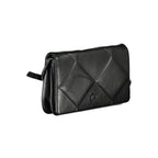 Schwarze Polyester Handtasche