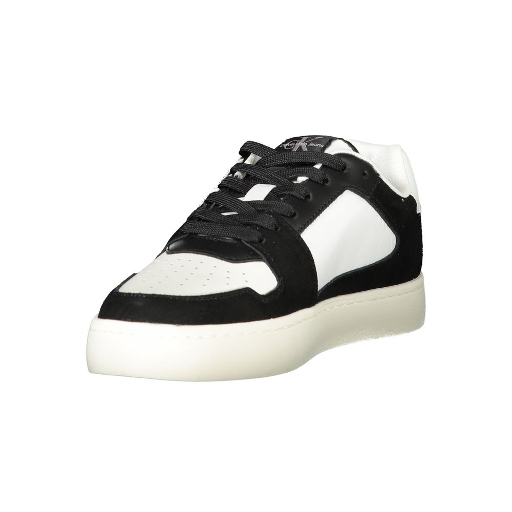 Weiße Herren-Sneaker aus Polyester