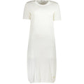 Weißes Viskose-Kleid