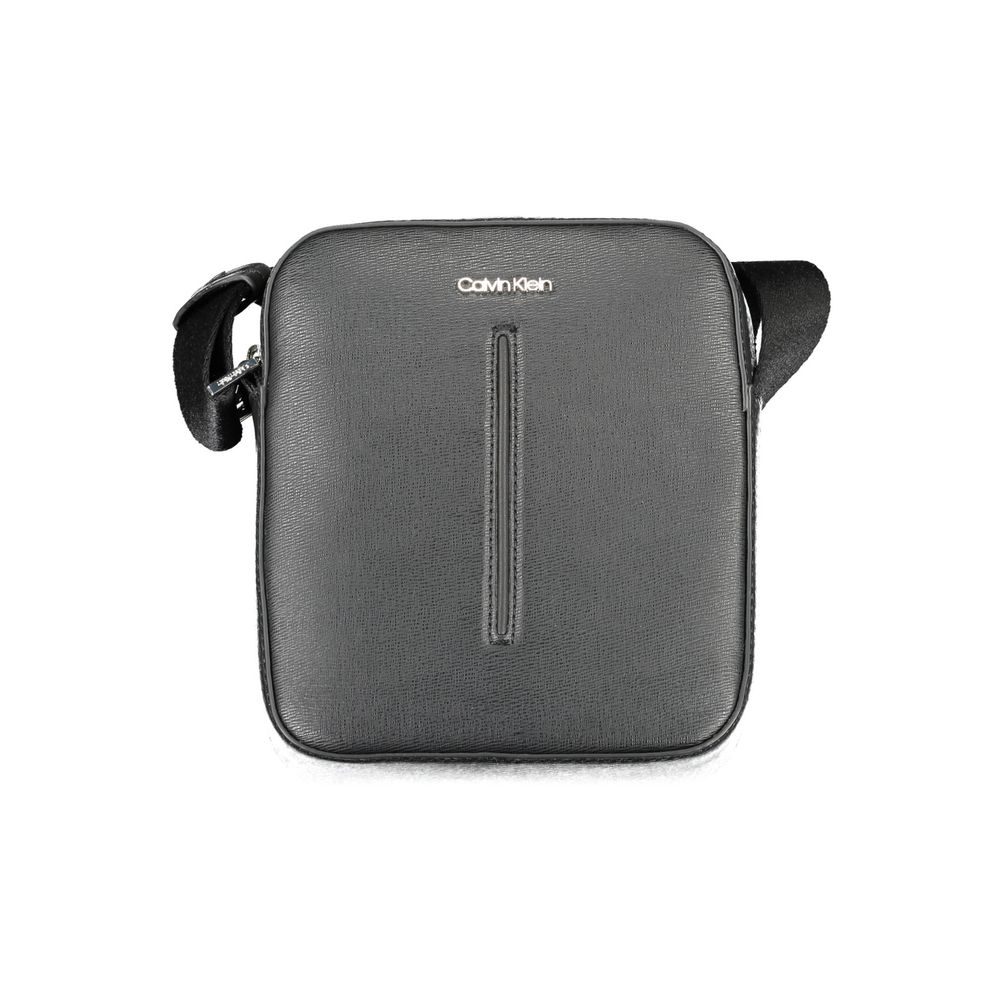 Schwarze Polyester Handtasche
