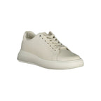 Beige Genuine Leather Sneaker