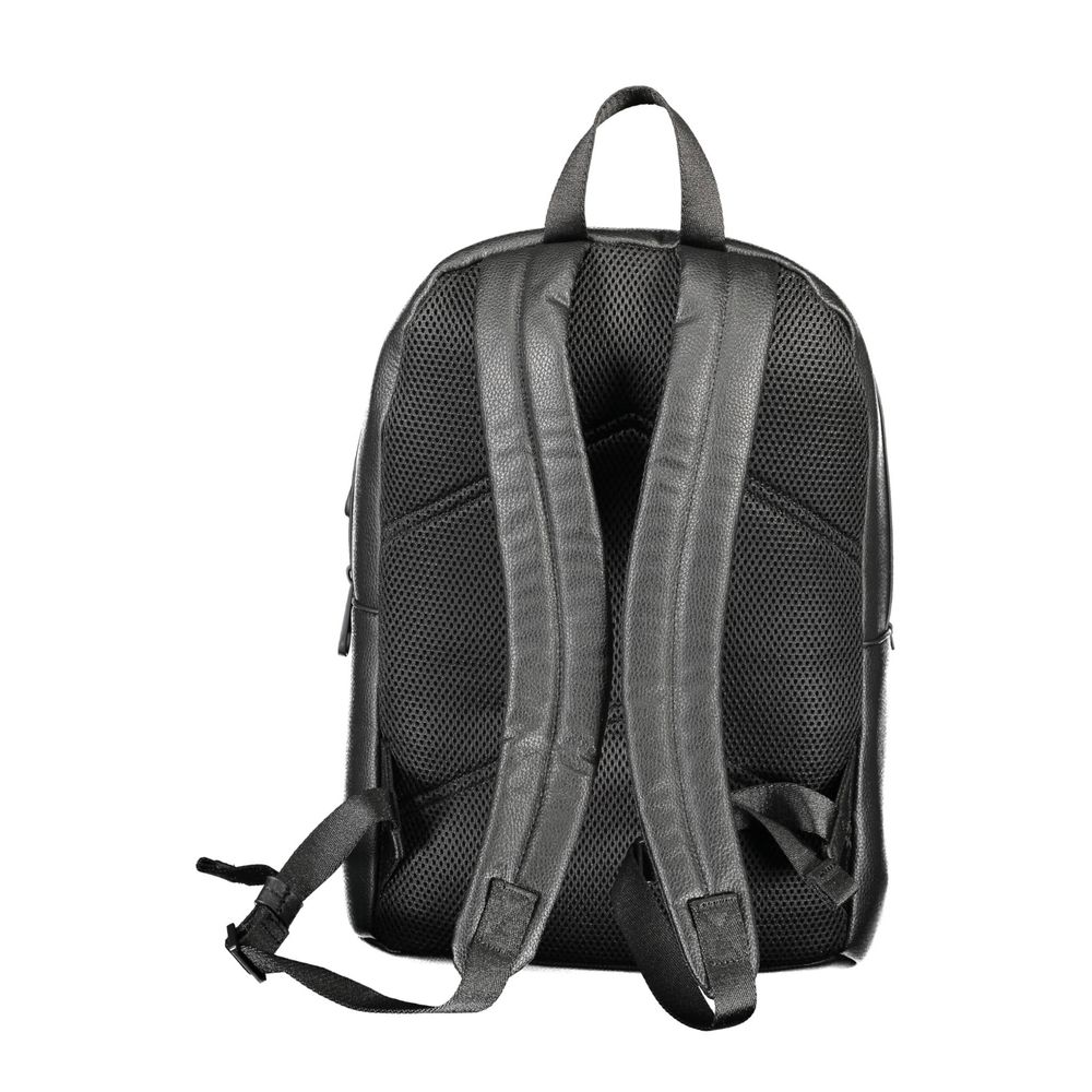 Schwarzer Polyethylen-Rucksack für Männer