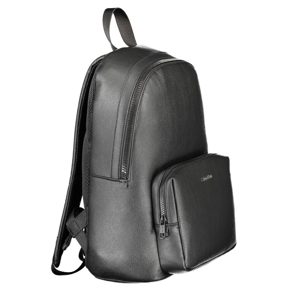 Schwarzer Polyethylen-Rucksack für Männer