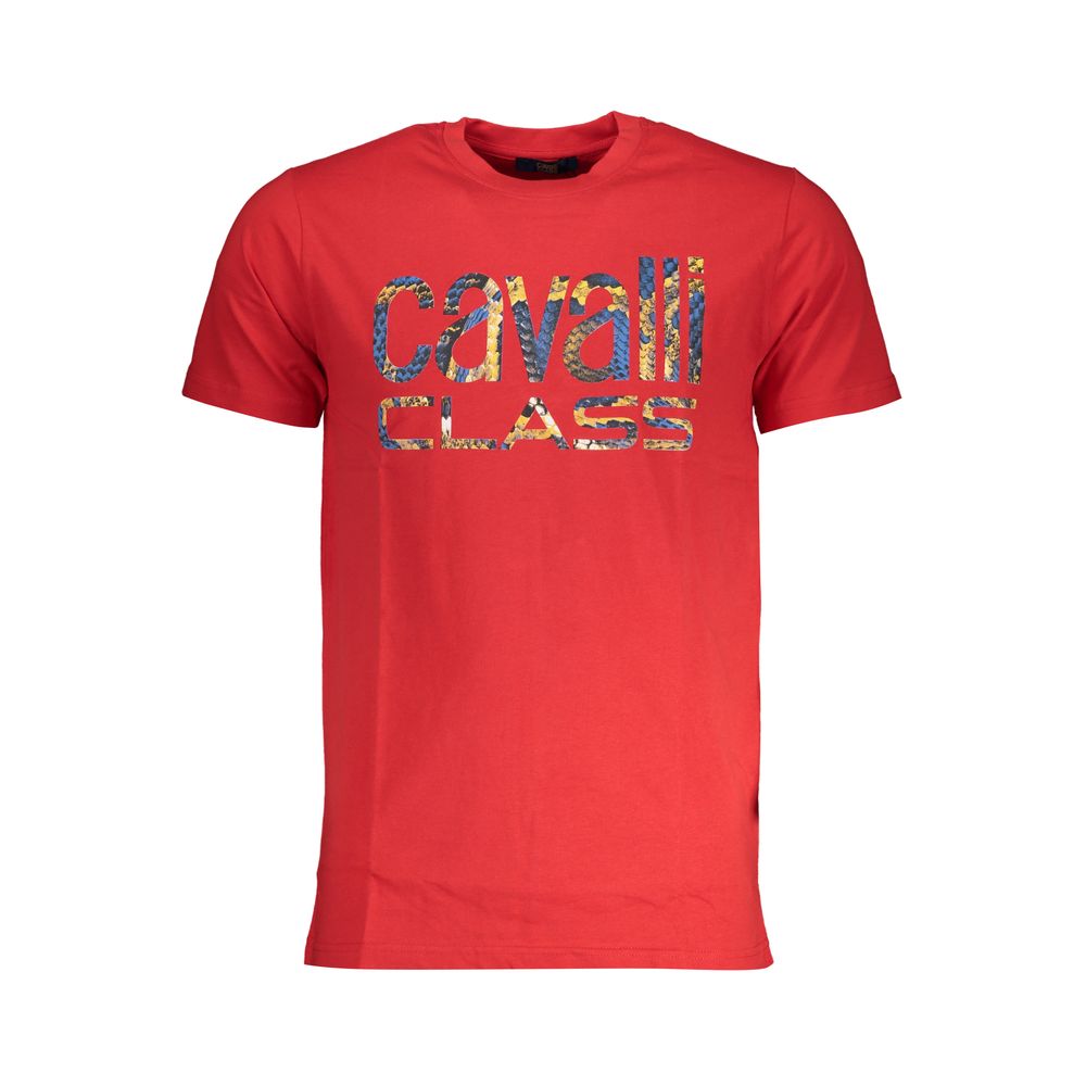 Rotes Baumwoll-T-Shirt für Herren