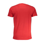 Rotes Baumwoll-T-Shirt für Herren