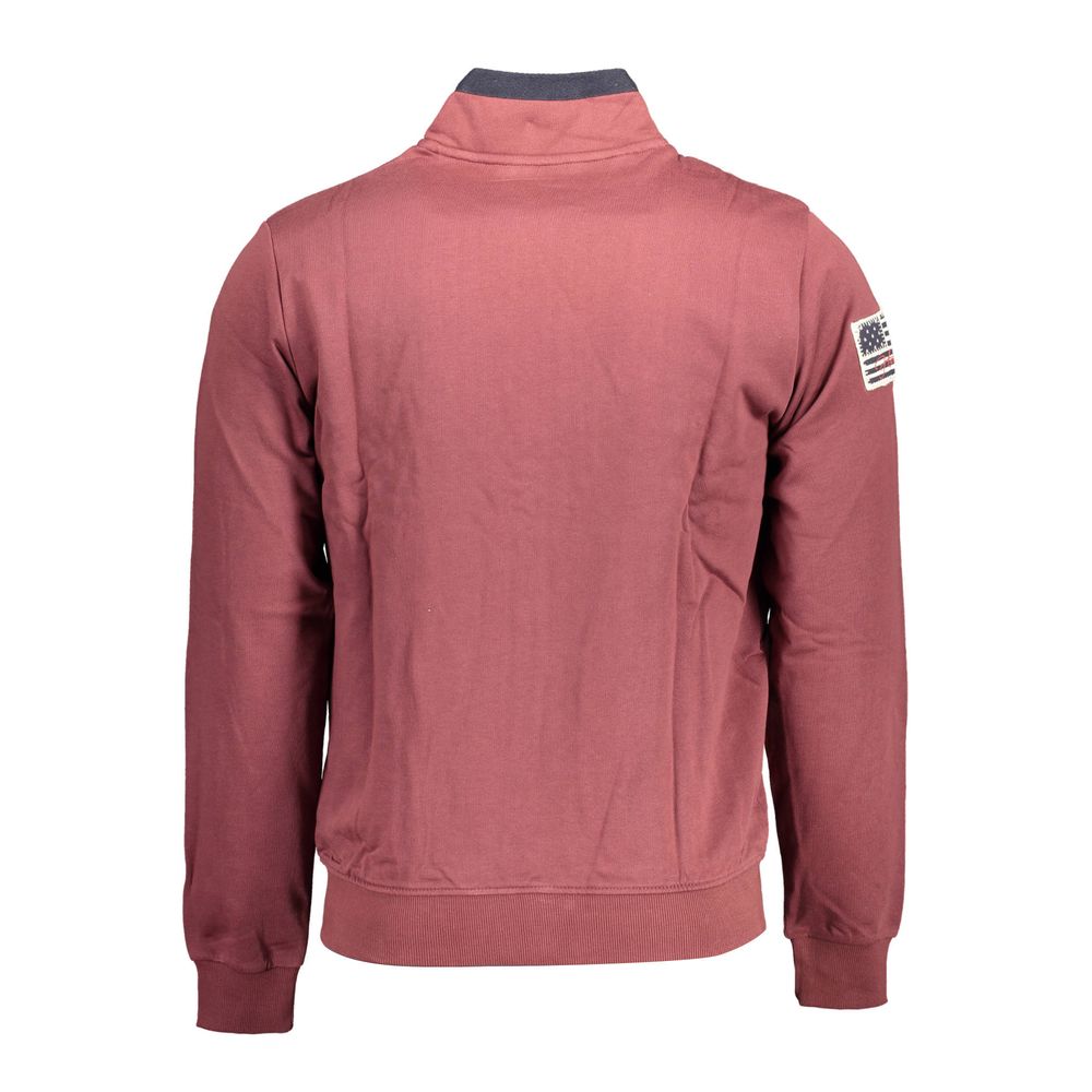 Lila Baumwolle Männer Pullover