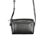 Schwarze Polyester Handtasche