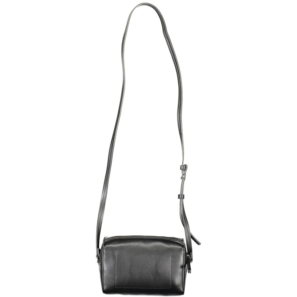 Schwarze Polyester Handtasche