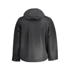 Schwarze Herrenjacke aus Polyester