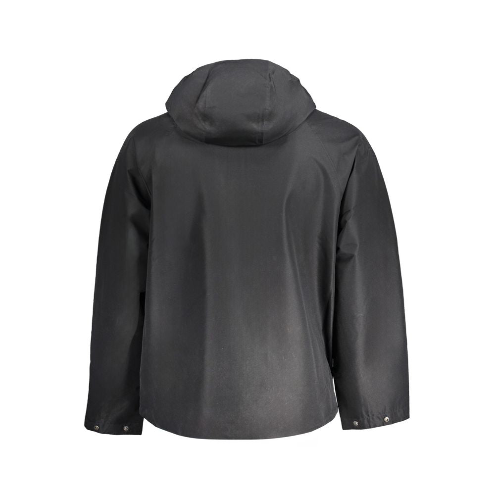 Schwarze Herrenjacke aus Polyester