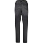 Schwarz Baumwolle Frauen Jeans