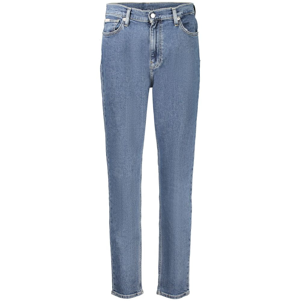 Blaue Baumwolle Frauen Jeans