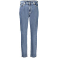 Blaue Baumwolle Frauen Jeans