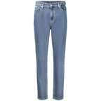 Blaue Baumwolle Frauen Jeans