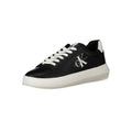 Schwarzer Sneaker aus echtem Leder