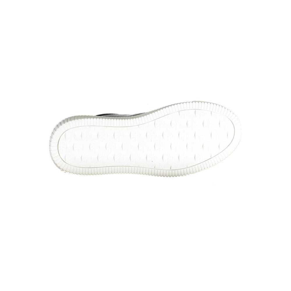 Schwarzer Sneaker aus echtem Leder