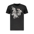Schwarzes Baumwoll-T-Shirt für Herren