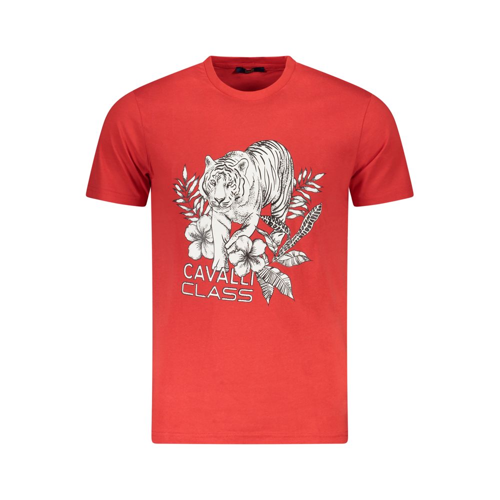 Rotes Baumwoll-T-Shirt für Herren