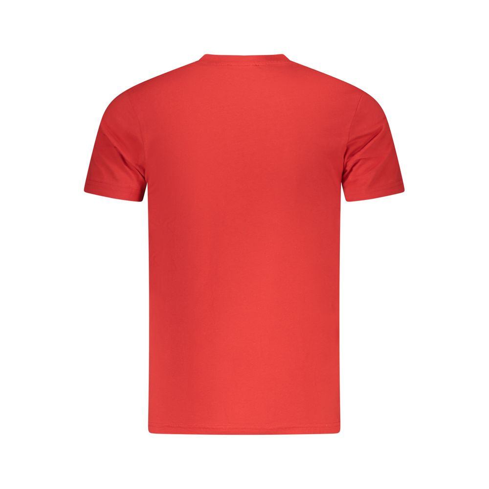 Rotes Baumwoll-T-Shirt für Herren