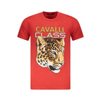 Rotes Baumwoll-T-Shirt für Herren